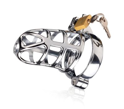 Gladiator | Stainless Steel | Chasity Cock Cage with Lock