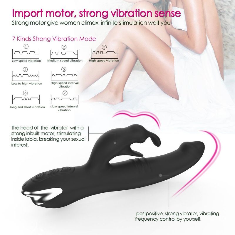 360° Seventh Heaven Rotation Rabbit Vibrator