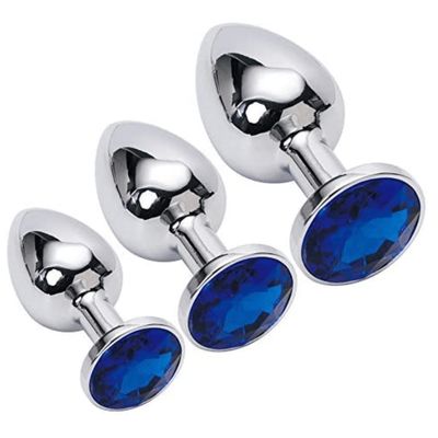 Smooth Steel Butt Plug Set Smooth Steel Butt Plug Set