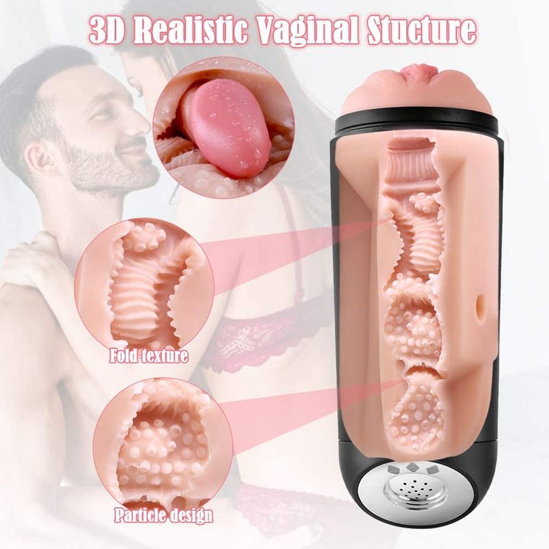 Automatic Vacuum Vibrating And Voice Masturbator