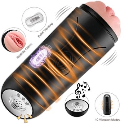 Automatic Vacuum Vibrating And Voice Masturbator