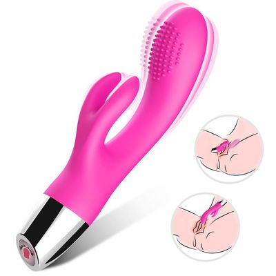 The Goddess ® Pink Luxury G-Spot and Clitoris Vibrator Stimulator Rabbit