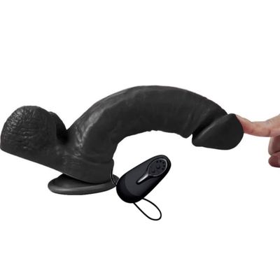 Black Panther Vibrating Dildo