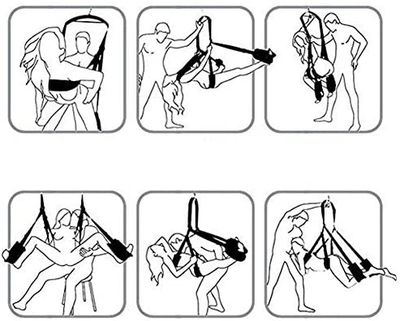 Fantacy Red Love Sex Swing
