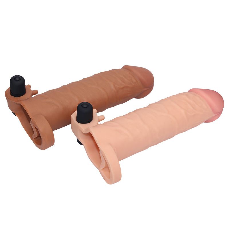 Add 5cm Pleasure Vibrating Penis Sleeve