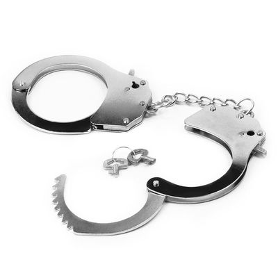 Fetish Pleasure Police Metal Bondage Handcuffs