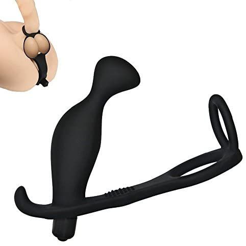 Prostate Vibrating Anal Butt Plug - Cock Ring Combo