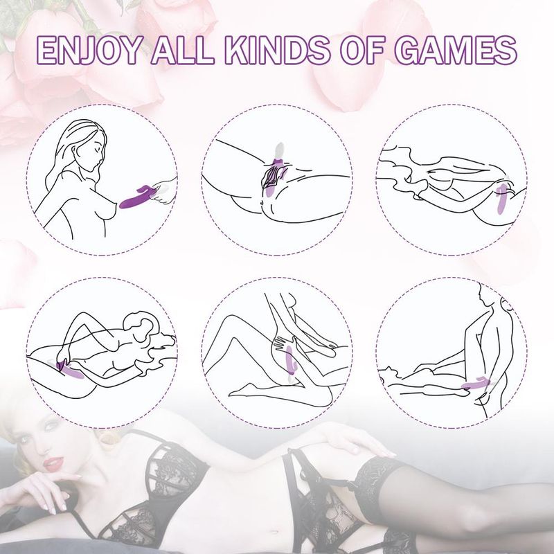 3 in 1 Venus Vibe : Thrusting Pulsating Vibrator - Purple