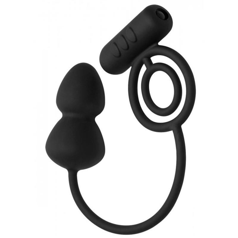 Zeus: 10 Speed Vibrating Cock Ring Butt Plug