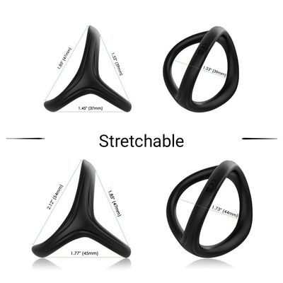 Adult Luxury Stay Hard Premium Tripple Ball Cock Ring