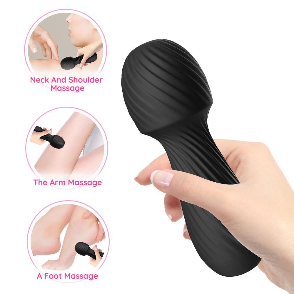 Portable Adult Luxury Black Sex Wand