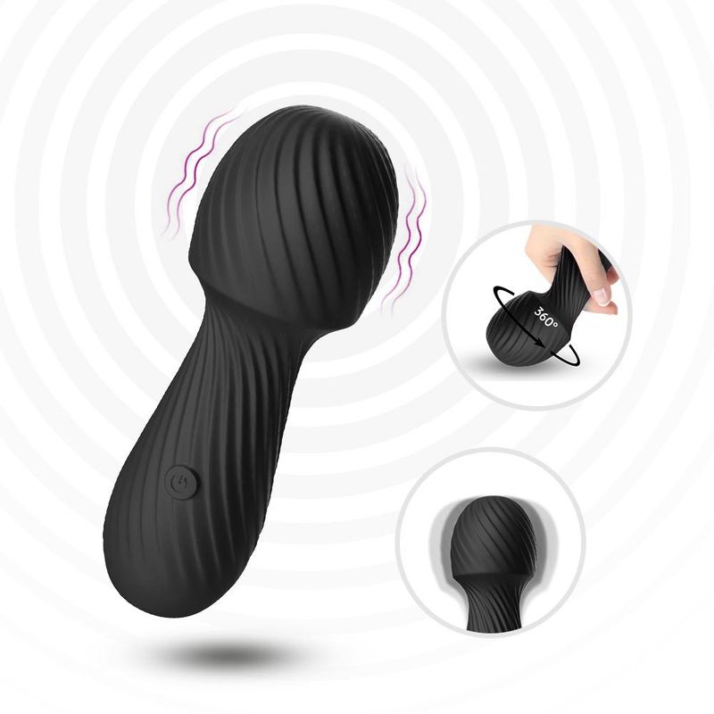 Portable Adult Luxury Black Sex Wand