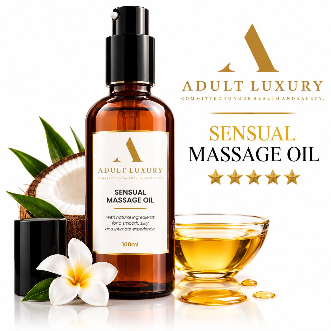 Adult Luxury Sensual Massage Oil