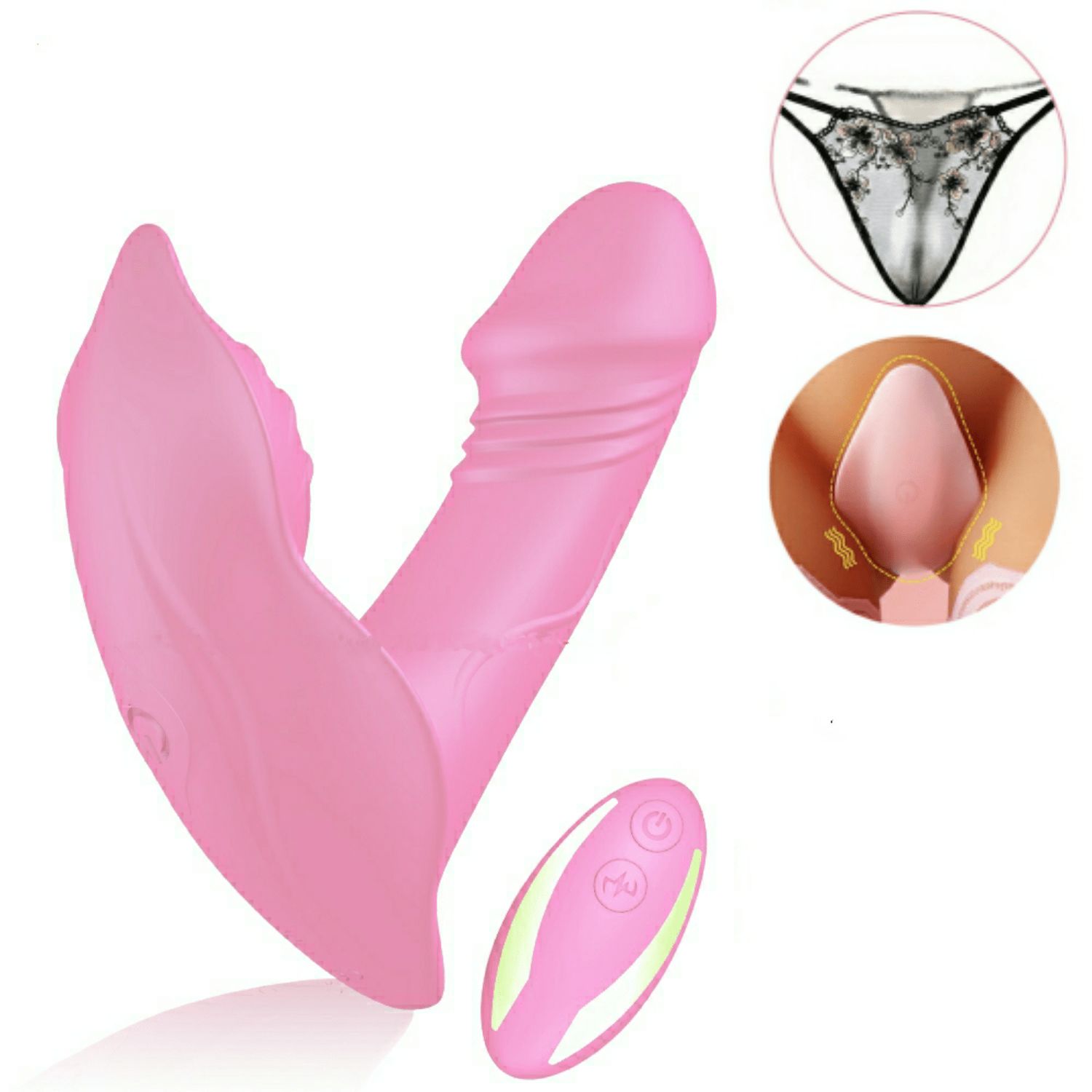 Exotic Couples Panty Vibrator -Pink