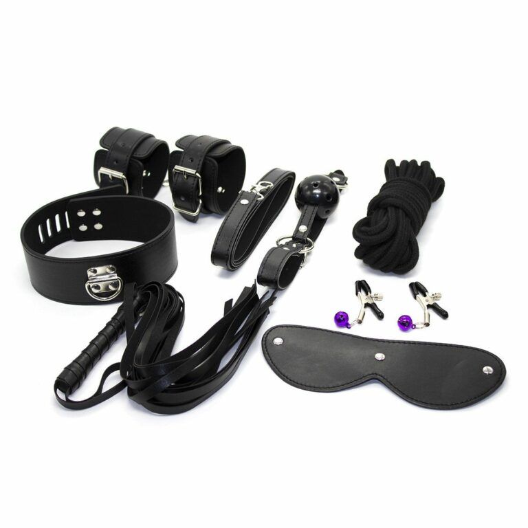 The Tease Me Adult Luxury Black Bondage Set