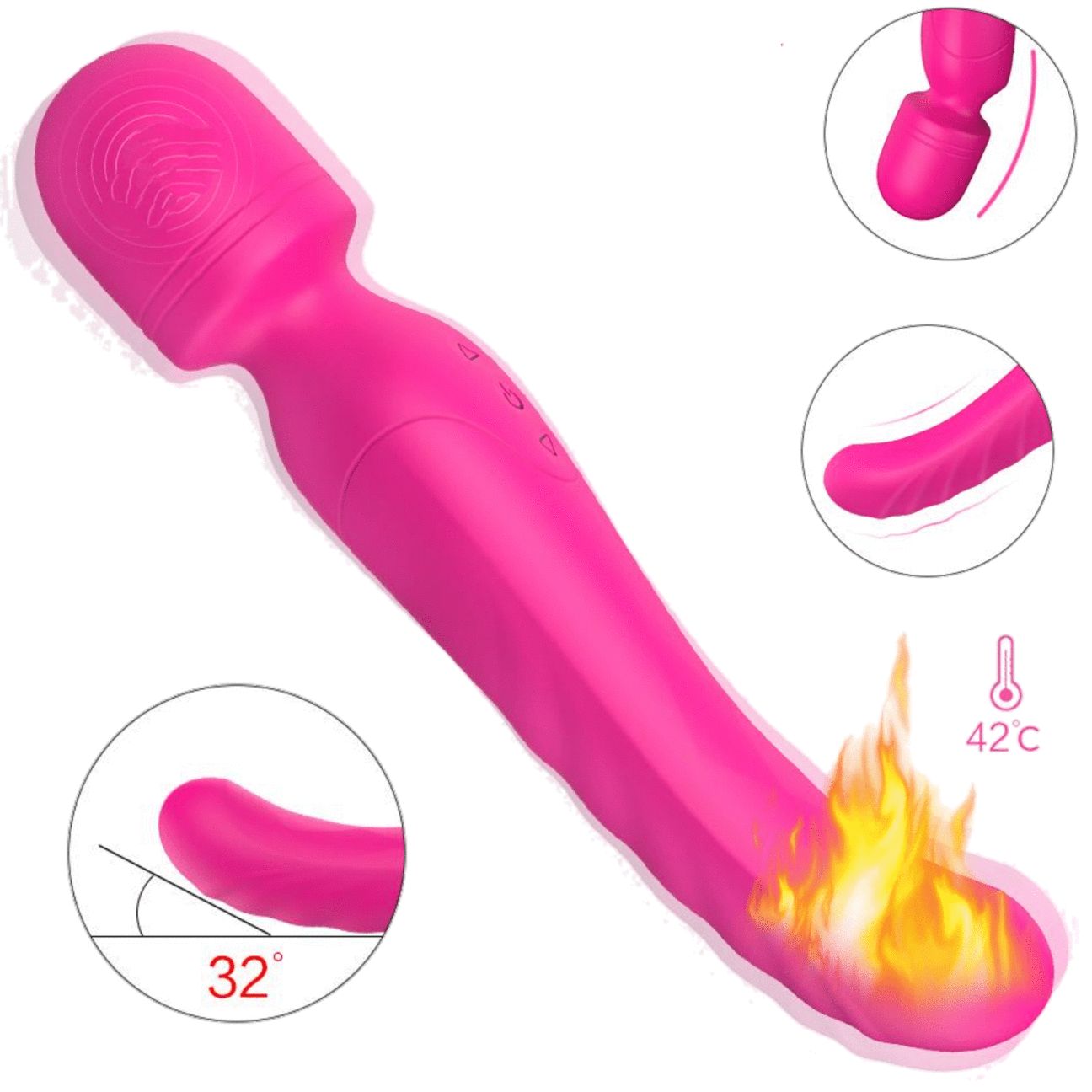 The Vibe Luxury Heating Wand 🔥 The Vibe Luxury Heating Wand 🔥