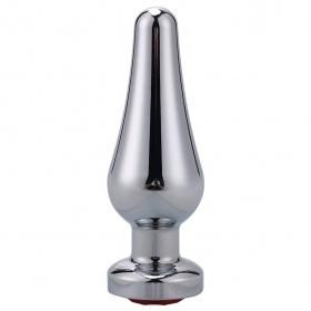 Royal Silver Butt Plug - Crystal