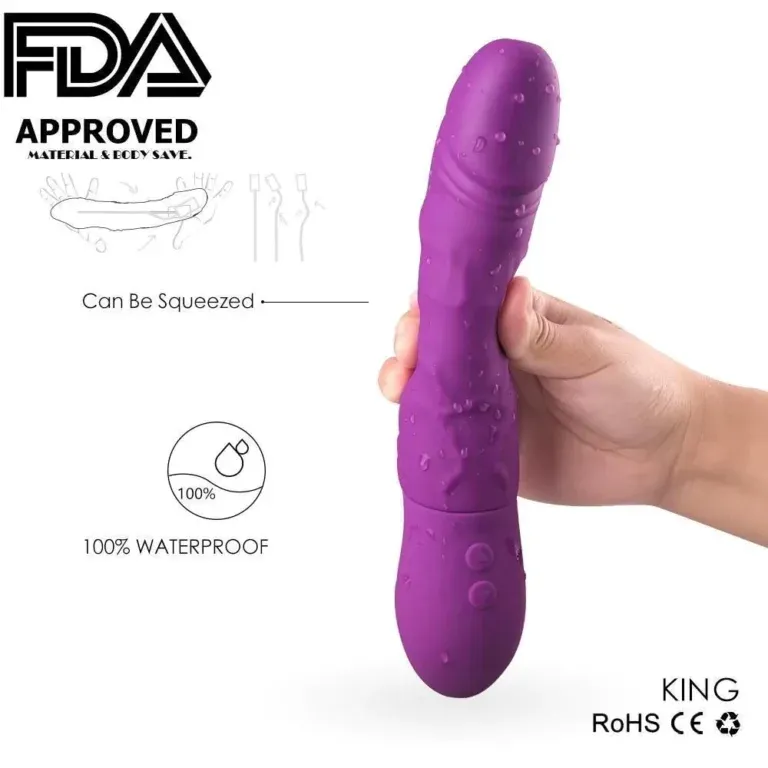 King Love Warrior® Dildo Vibrator – Purple | Adult Luxury®