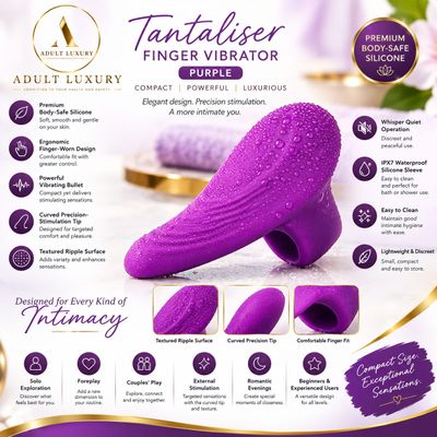Adult Luxury Tantaliser® Finger Vibrator - Purple