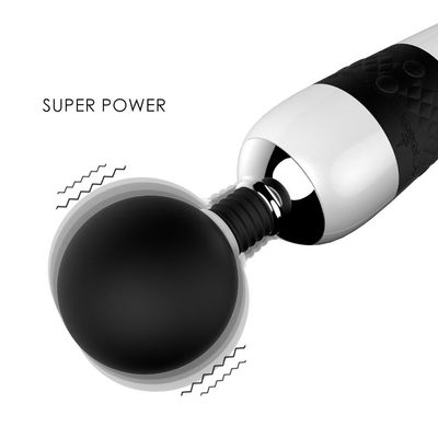 Elegance Rotating Vibrating Magic Sex Wand - Black