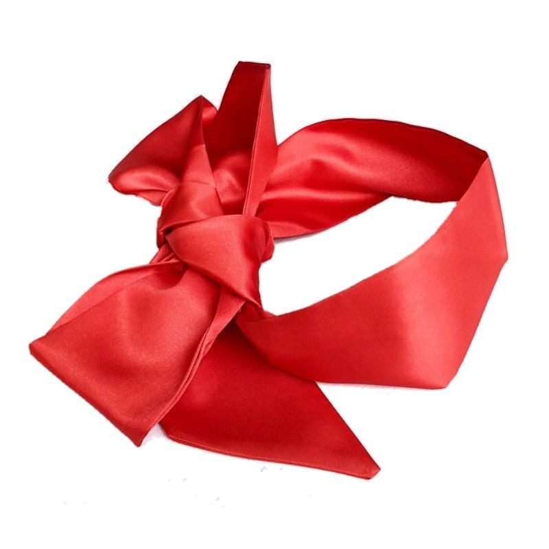 Adult Luxury Red Silk Blindfold Mask