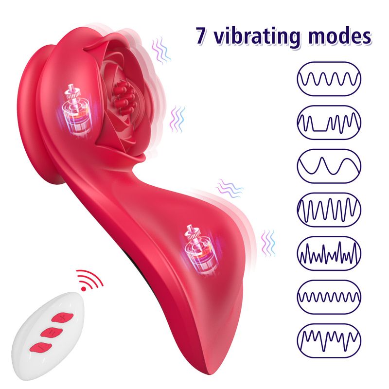 Rose Deluxe Multifunctional Magnetic Panty Vibrator With Remote Control