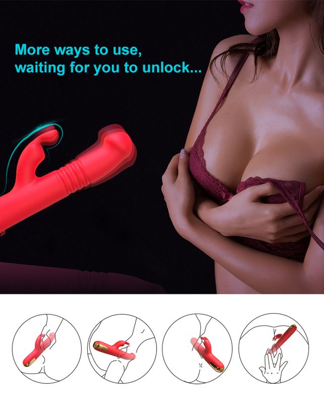 Adult Luxury Pure Bliss Thrusting Rotating Rabbit Vibrator