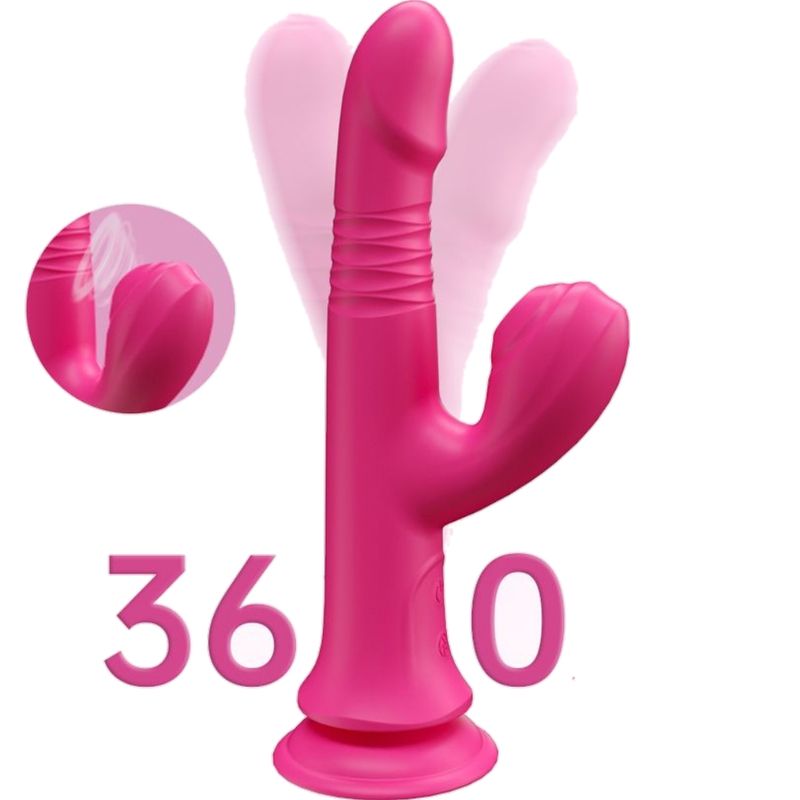 Passionate Thrusting Spinning Explosion Rabbit Vibrator