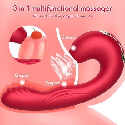 Spectra Multifunction Bio-Air Vibrator - Red