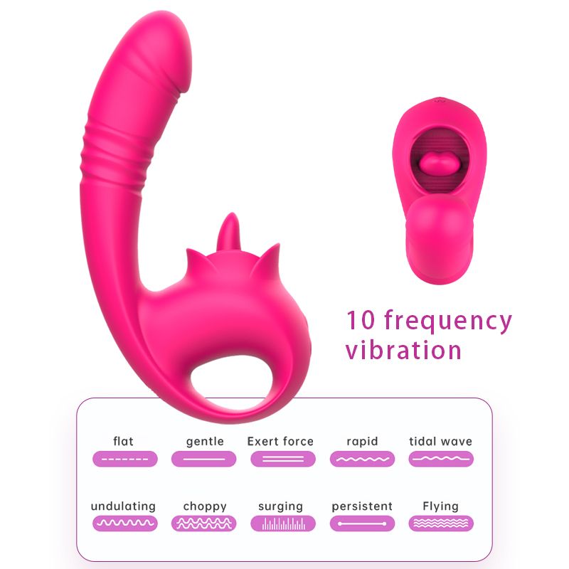 SkyRocket Power Thrusting and Licking Vibrator