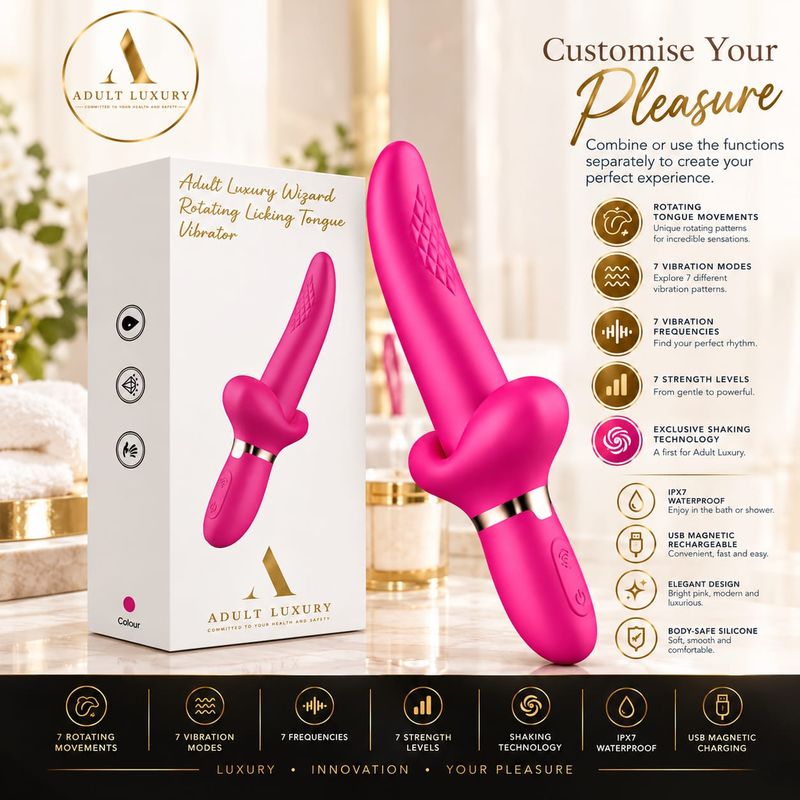 Wizary-Licking Rotating Tongue G-Spot Vibrator | Adult Luxury®