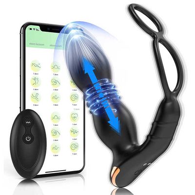Thrust Me App Controlled Thrusting Anal Plug + Remote Control