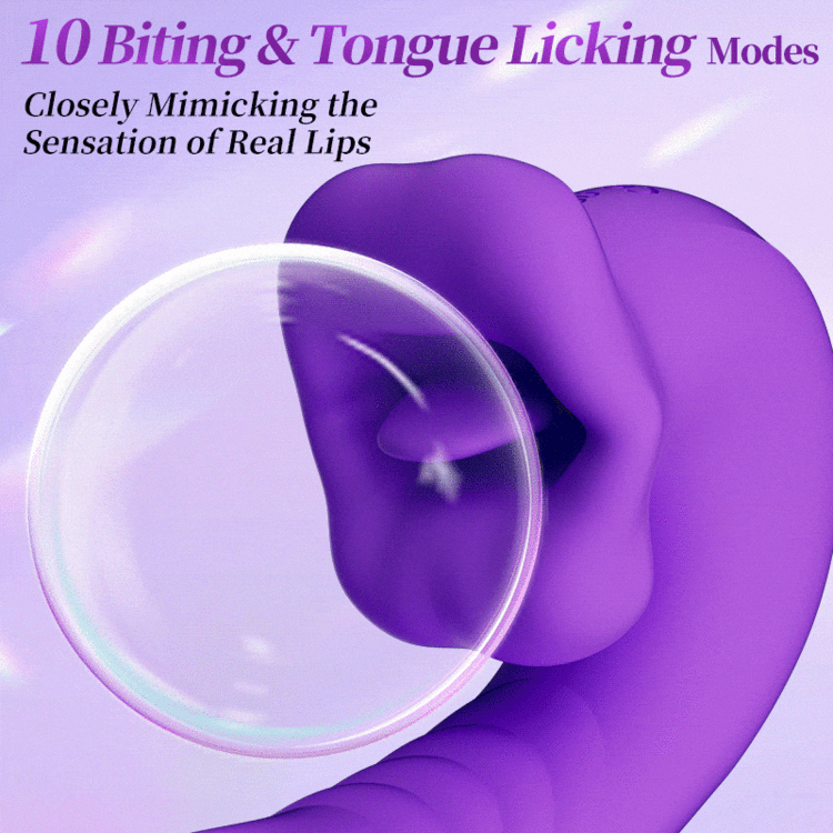 Adult Luxury Tongue Licking G-Spot Clitoris Vibrator