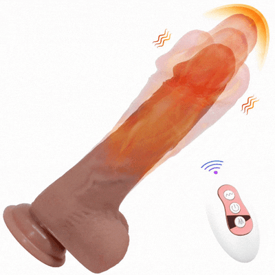 Adult Luxury Power Sync Thrusting Vibrating Dildo
