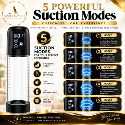 Adult Luxury® PowerRise Automatic Penis Pump – Premium Automatic Vacuum Pump