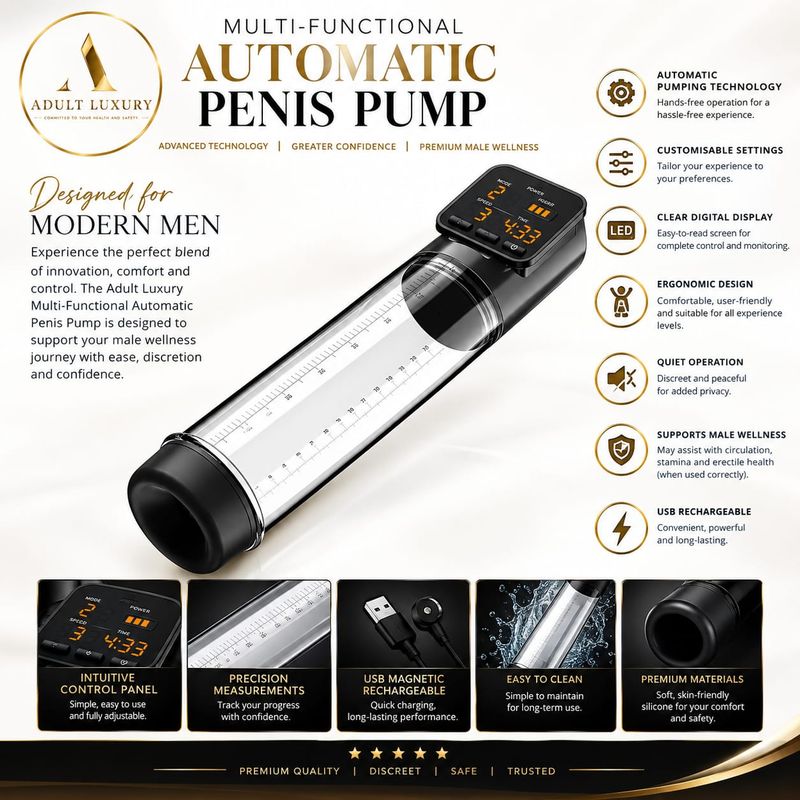 Adult Luxury® Multi-Functional Automatic Penis Pump