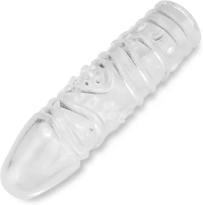 Adult Luxury Transparent Textured Penis Sleeve