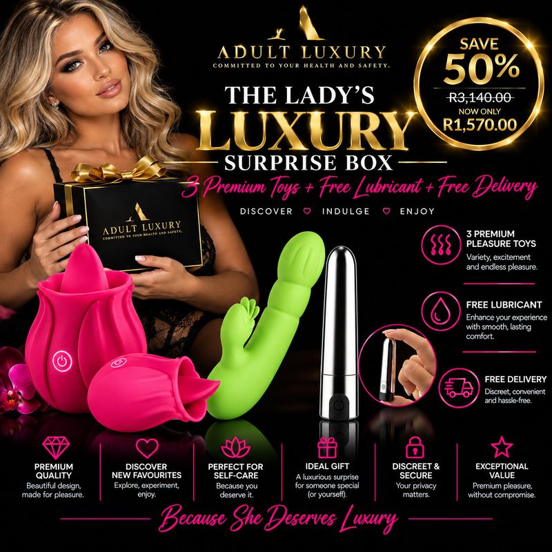 Lady's Luxury Sex Toy Surprise Box for Her – 3 Premium Pleasure Toys