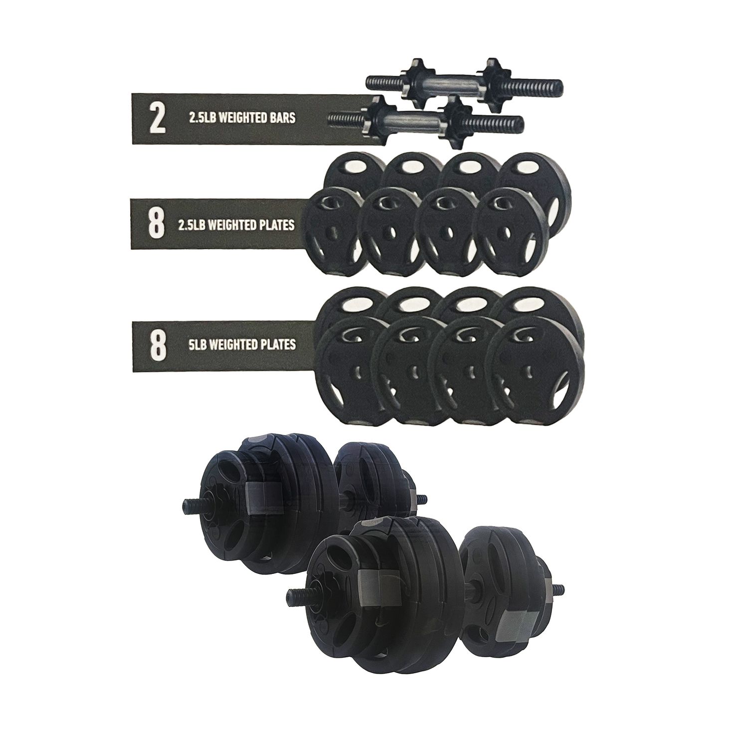 65LB Dumbbell Set
