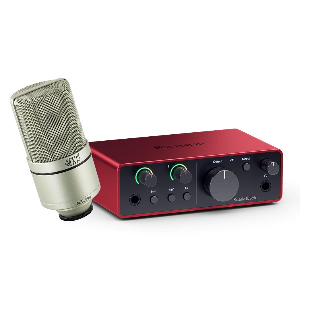 Scarlett Solo 4th Generation MXL 990 Bundle