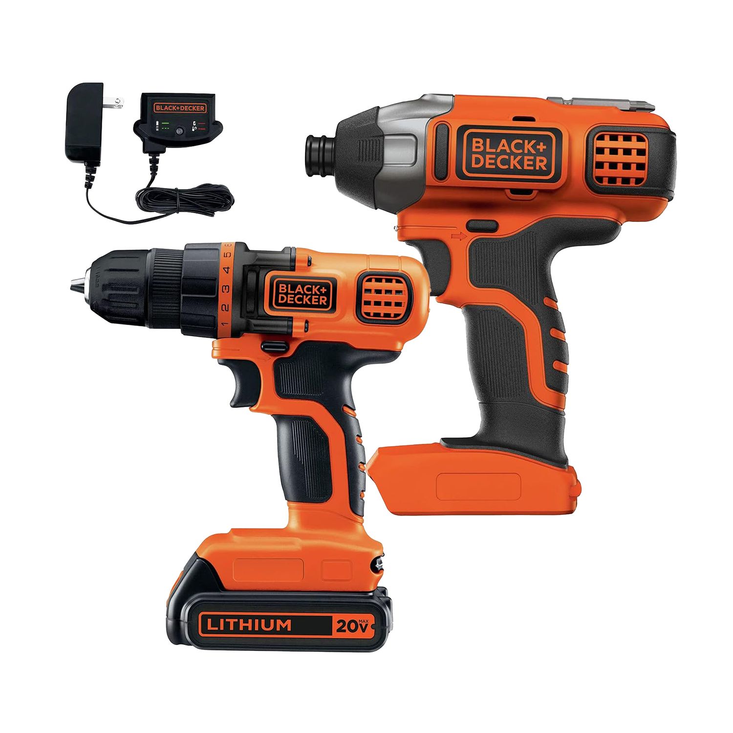 BLACK+DECKER 20V MAX Cordless Drill &amp; Impact Driver Combo Kit