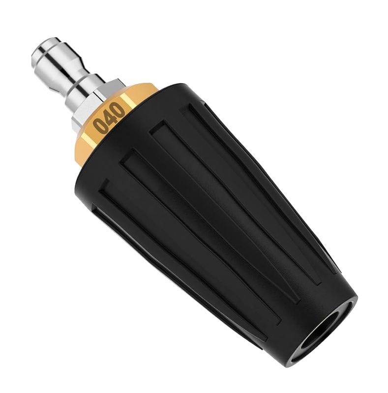 LEIFIDE Turbo Pressure Washer Nozzle 4000 Psi with 1/4 Inch Quick Connect and 360° Rotating Pressure Washer Turbo Nozzle for Deep Cleaning Brick, Concrete, Vinyl Surfaces
