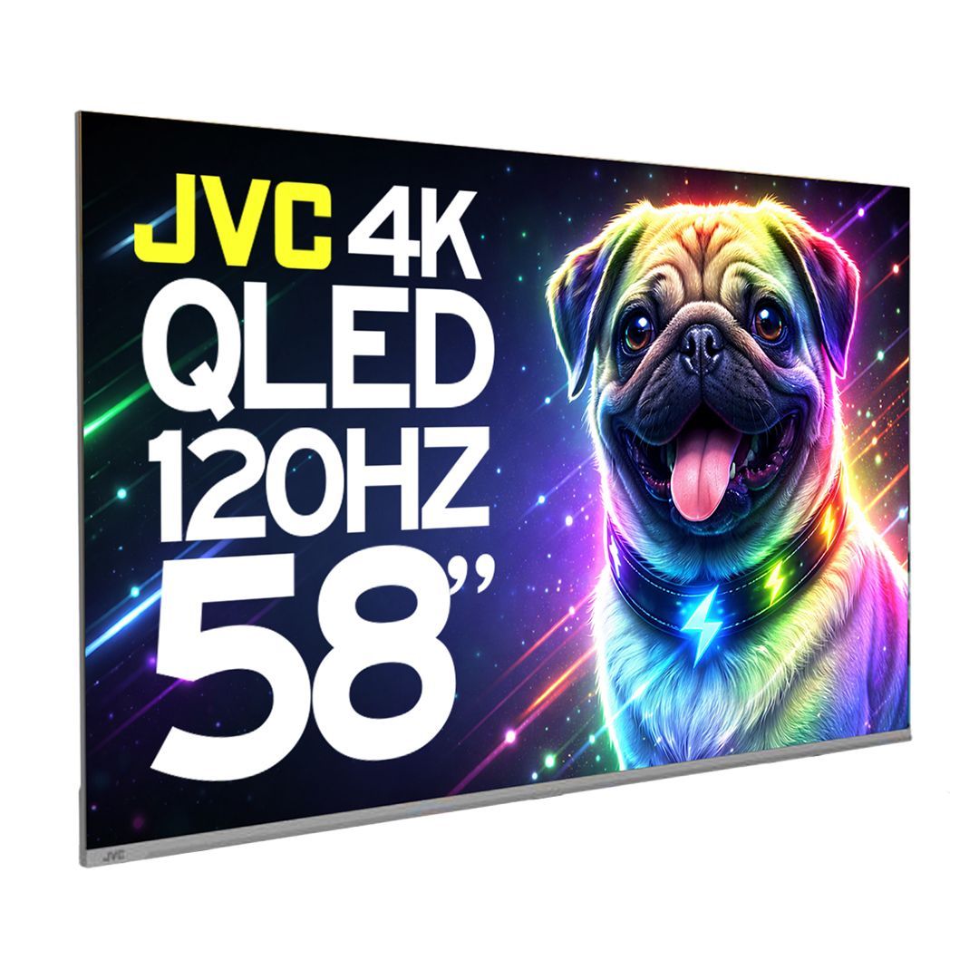 JVC 58 inch QLED PRO V2 Series 4K Smart Google TV LT-58KM858 with Dolby Vision and Dolby Atmos