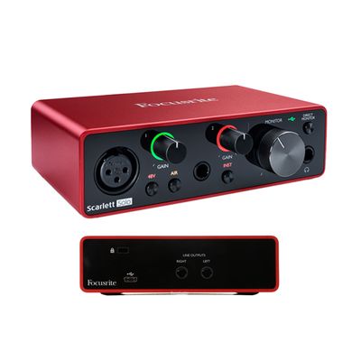 Interfaz de Audio USB Focusrite Scarlett Solo 3.ª Generación Interfaz de Audio USB Focusrite Scarlett Solo 3.ª Generación