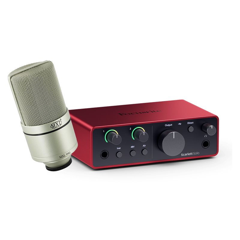 Scarlett Solo 4th Generation MXL 990 Bundle