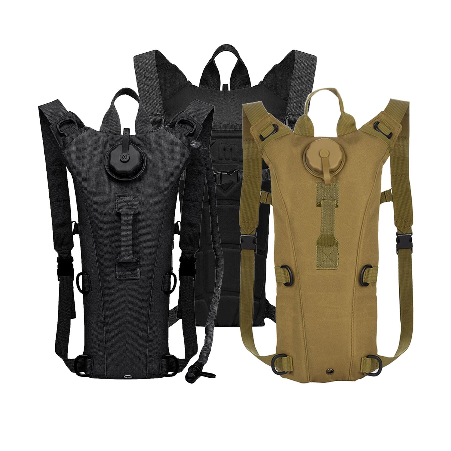 Mochila de hidratación de 3L con vejiga de agua - Paquete de senderismo al aire libre