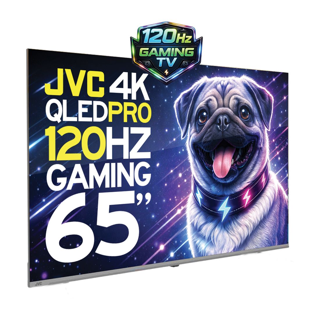 JVC 65” 4K QLED Pro Gaming TV (120Hz) – Ultra Smooth HDR Smart Television