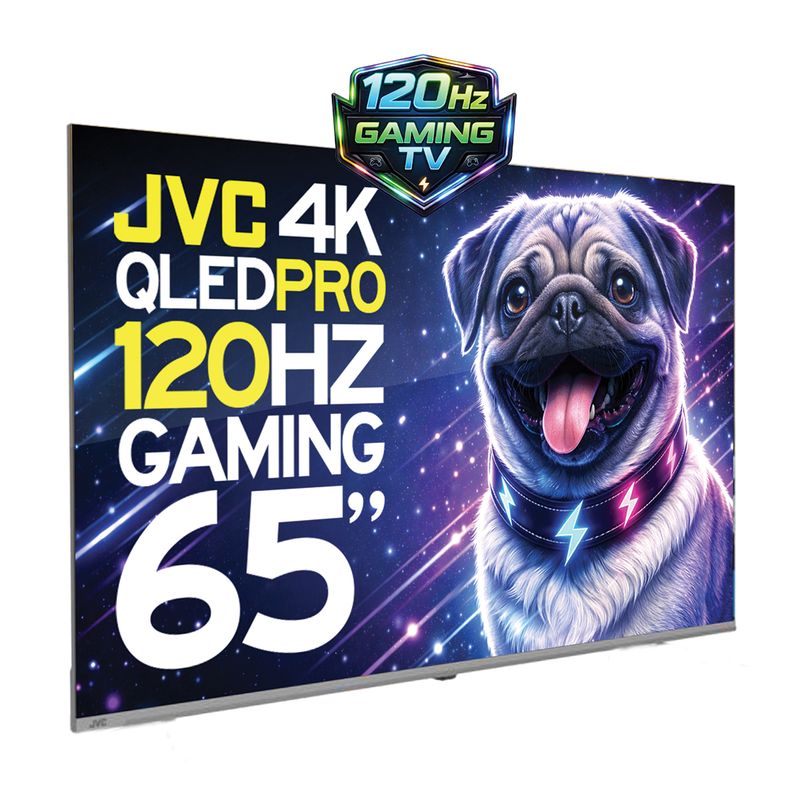 JVC 65” 4K QLED Pro Gaming TV (120Hz) – Ultra Smooth HDR Smart Television