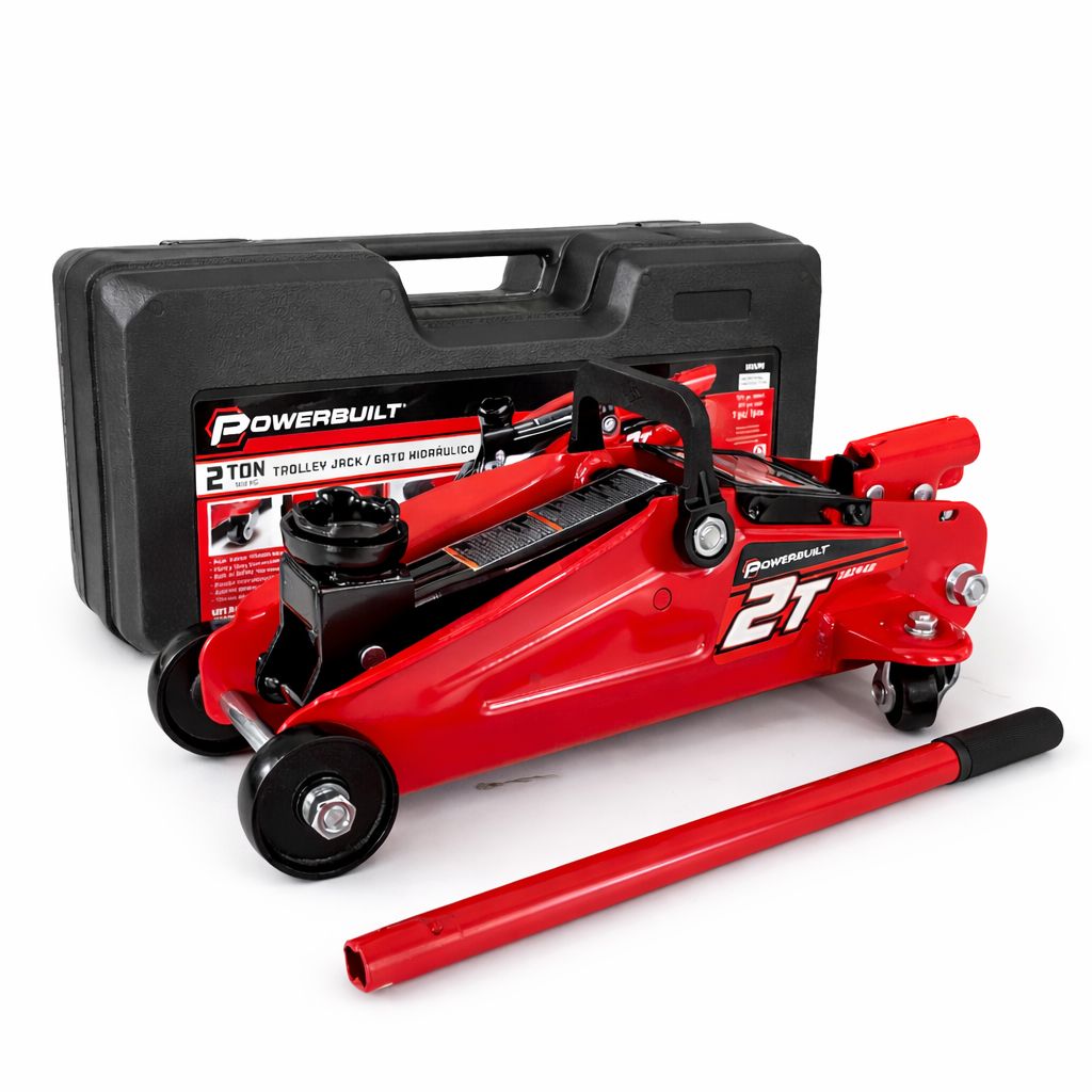 Powerbuilt 2 Ton 4000 lb Hydraulic Floor Jack Model 494207
