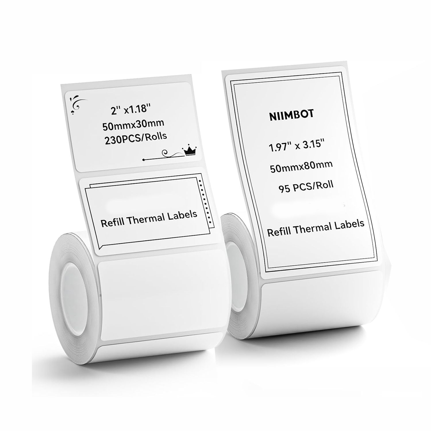 NIIMBOT Thermal Label Refill Rolls (50mm Series)